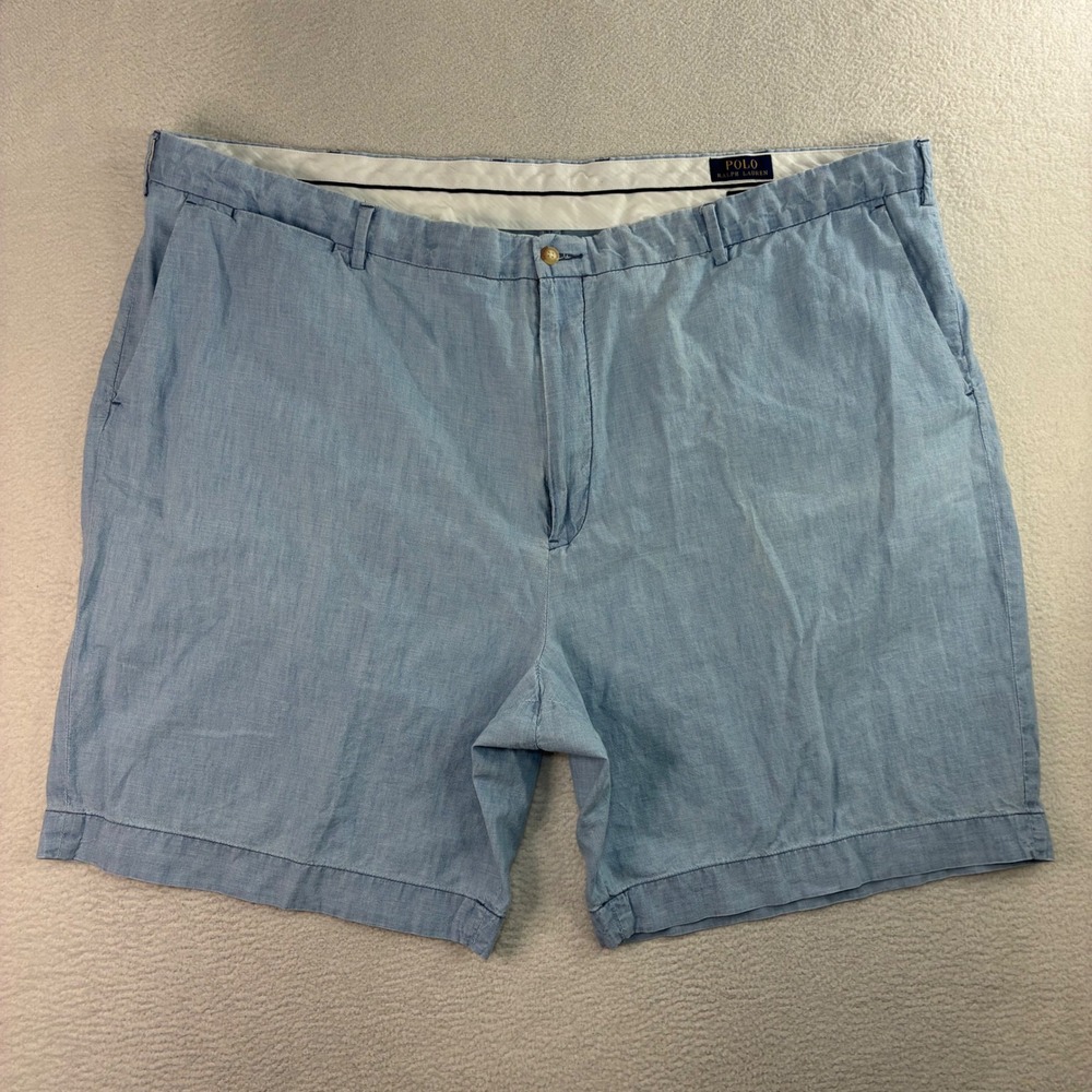Polo Ralph Lauren Chino Shorts Men 50x9 Blue Relaxed Preppy Big Casual Summer